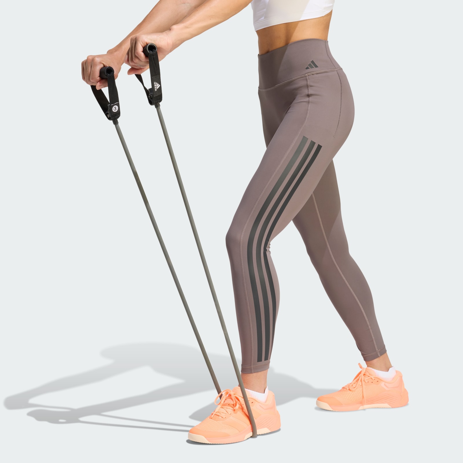 Optime Workout 3-Stripes 7/8 Leggings de Adidas